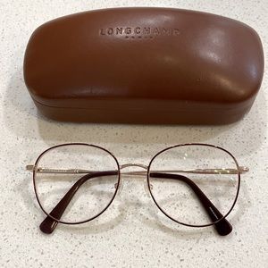 Longchamp LO2140, Color 772 eyewear frame with case and cleaning cloth, EUC